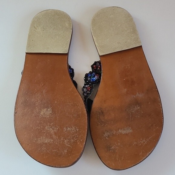 Beaded Leather Sandal Size 37/6.5 - Picture 11 of 13